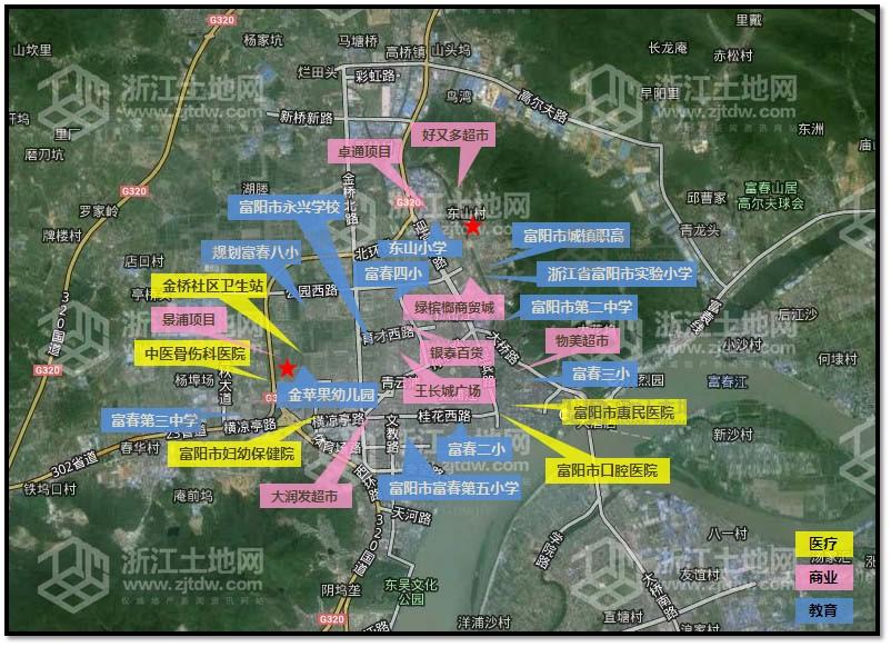 富春街道金桥村75亩商住地地块指标表