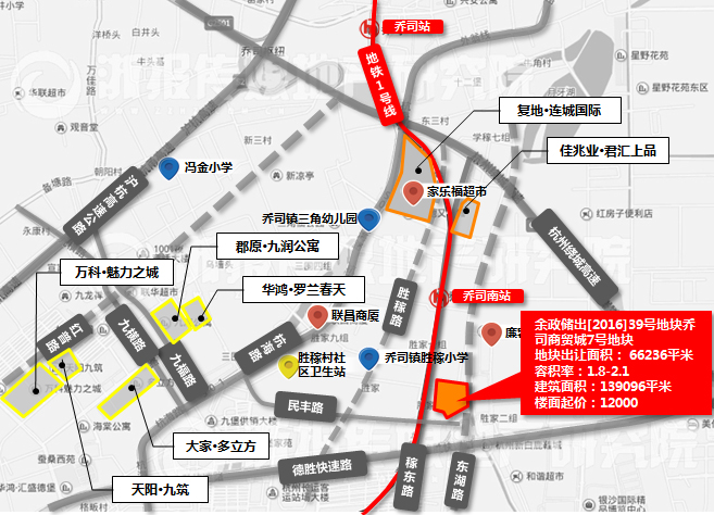 > 正文    地铁:地块西面地铁1号线延伸而过,距乔司南站仅700米左右